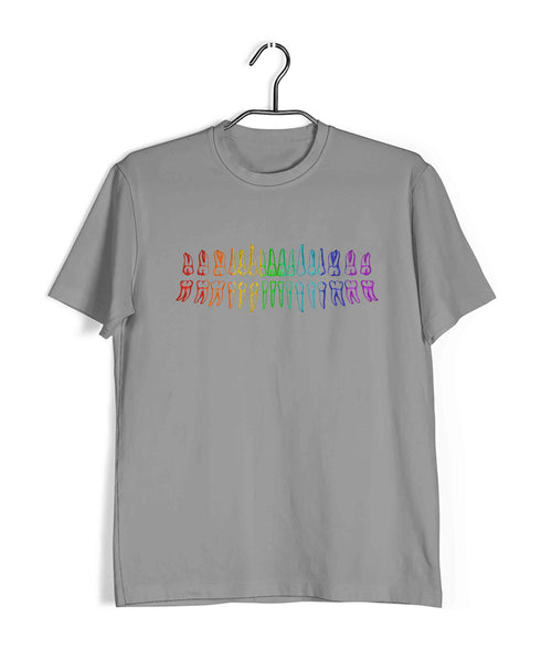 Dentist Medicine Dentist Teeth Diagram Custom Printed Graphic Design T-Shirt for Men